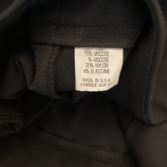 Theory Pants Size 6 Black Briella Craze Flare Trousers Stretch Pockets - Picture 9 of 9